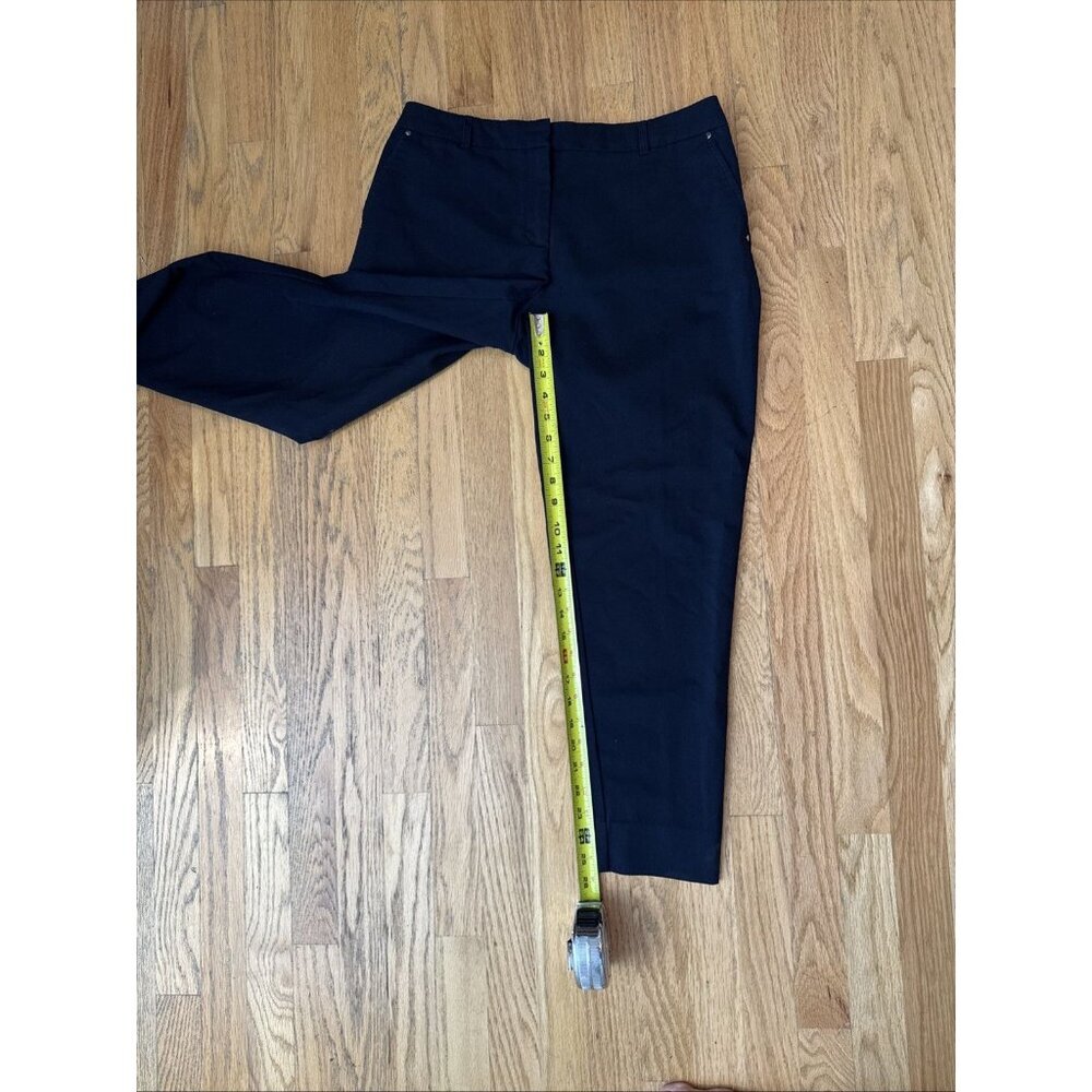 Jones New York Grace Ankle Pants Size 6 Women's Slim Fit Navy Blue - Picture 14 of 14